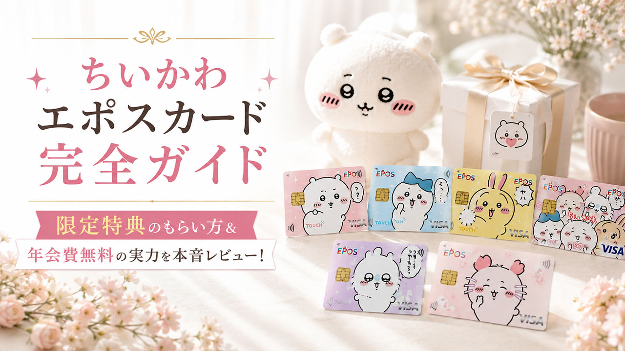 ちいかわエポスカードの作り方＆特典まとめ｜年会費無料の実力も本音